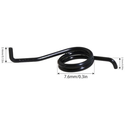 heyous 4PCS Stainless Steel Spinning Spring Fishing Reel Repair Part Fishing Accessories for Precise Tension and Torque Control - color: Black