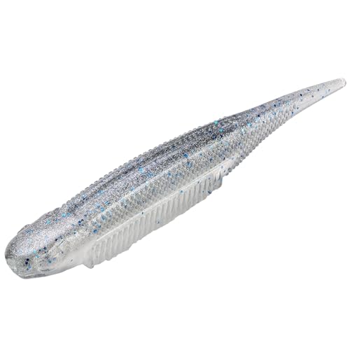Strike King Strike King Spotlight Shim-E Minnow Fishing Lure, Soft Plastic Jerkbait, 6-Pack - color: Smokey Shad, size: 3"