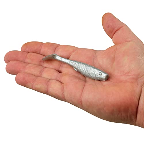 Berkley Gulp! Saltwater Paddleshad Fishing Soft Bait - color: Chrome, size: 4"