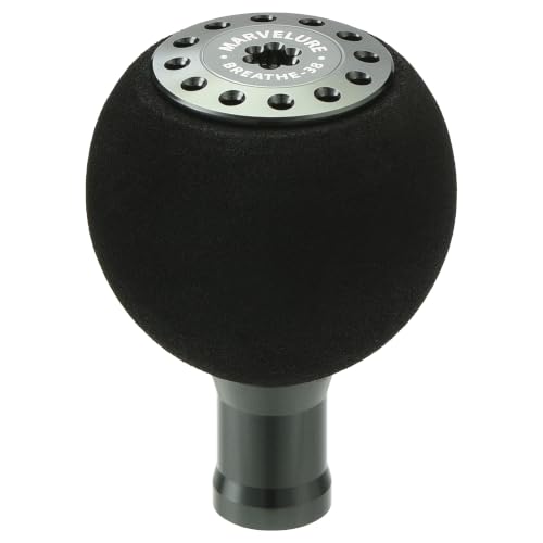Comfort EVA Power Knob 1.5'' (38 mm) Compatible for Shimano Stella Stradic Vanford, Daiwa Exist LT Tatula LT Fuego LT, Spinning Reel Handle Replacement Knob - color: Gunmetal Grey
