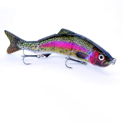 Fishing Lure Swimbait Crankbait Trout Bass Catfish Muskie Bait Fishing Accessories Fishhook Hunting - color: Minow-10''-1PCS-B