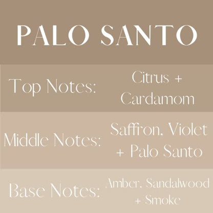 River Birch Luxury Linen and Room Spray - Palo Santo Home Signature Scent - Room Fragrance Spray - Fragrant Fresh Linen Air Freshener For Bedding - Handmade in Texas - 4 oz Glass Amber Bottle - color: Palo Santo