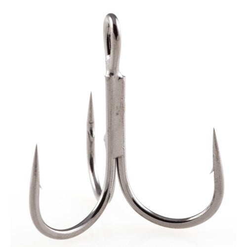 Owner 5636 ST-36 Treble Super Needle Point Hook - color: Black Chrome, style: 2 (6 Per Pack)