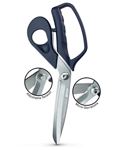 Ascend Tools 10 inch Carbon Steel Shears - Kevlar, Dyneema, Vectran, Spectra, Technora, Nomex, Innegra, Dacron, Fiberglass, Carbon Fiber, Breathers - size: 10"