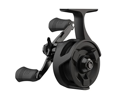 13 Fishing - Descent - Inline Ice Fishing Reel - 2.7:1 Gear Ratio - Right Hand Retrieve (Gen 2) - D2-2.7-RH, Black
