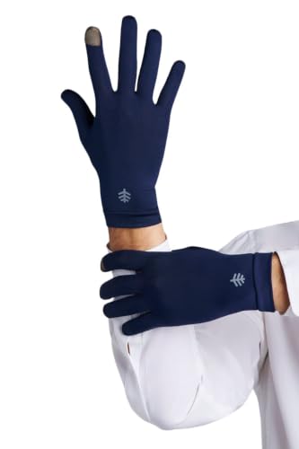 Coolibar Full Finger UV Sun Gloves - UPF 50+ Sun Protection - Gannett - color: Navy, size: X-Small
