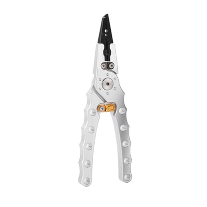 Fishing Pliers with Safety Lock, Aluminum Alloy 8" Fishing Plyers with Hook Remover, Fishing Pliers for Saltwater Freshwater Ice, Fishing Gear Stuff for Men