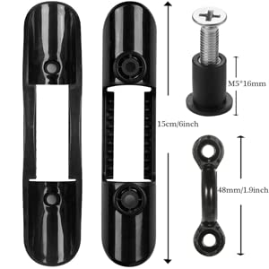 2Pcs Kayak Fishing Rod Holder & 2Pcs Kayak Paddle Holder Clips(Including Screws) for Kayak, Fishing Boat, Canoe and Fishing Tackle Accessory Tool