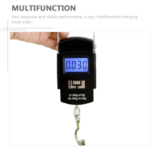 TOYANDONA Digital Fish Scale Portable Handheld Fishing and Luggage Scale High Precision LCD Display for Travel and Outdoor Use