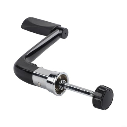 Fishing Reel Handle Crank Foldable Degree Metal Shaft Anti-Slip for 1000-5000 6000-8000 Reels Saltwater Freshwater Replacement Part Silver Black