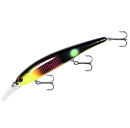 Bandit Lures Generator Lure, Fishing Luminous Lure, 4 5/8 Inches, 3/4 Ounce, 1 Piece - color: Black Pink Yellow Head, size: 4.75 Inch, 5/8 Ounce