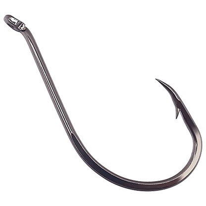 Octopus-Hook-Fishing-Beak-Circle-Hooks-Freshwater-Red-Black-100-50 Pack - color: 2-Black, size: Size:10 100-Pack