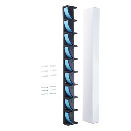 Wall Mounted Fishing Rod Rack 9 Vertical Holder Garage Poles for Wall Garage Boats Enduring Vertical Rack for Poles Storage Mount
