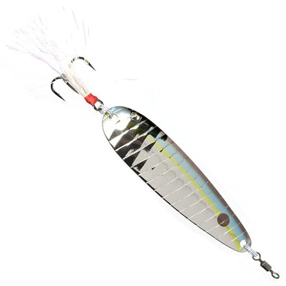 Nichols Lures Lake Fork Flutter Spoon - color: Super Shad, size: 4"/3/4 oz