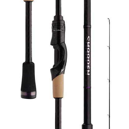 PURELURE Sharpen Fishing Rod 6'5'' - 9'2'' Spinning & Bait Casting Rod, M40JB+T1100G Carbon Fiber Blank, XF/MF Action Fishing Pole 2 Piece, Carbon Reel Seat Cork and EVA Handle, Fuji Guides - style: Spinning- S922m - Mf -2pc