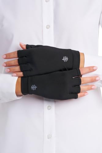 Coolibar Fingerless UV Sun Gloves - UPF 50+ Sun Protection - Ouray - color: Black, size: X-Large