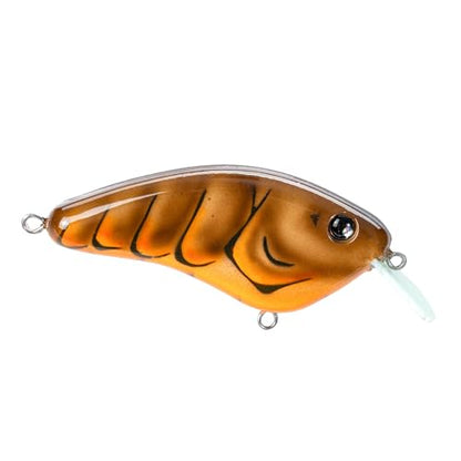 Strike King Hardliner Fishing Lure, Flat Sided Crankbait, Circuit Board Lip, Extra Tight Wobble, Size 4 Treble Hooks - color: Brown Gourd
