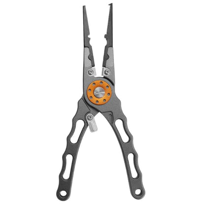 1pcs Wezxrauo Professional Fishing Pliers Set - Aluminum Alloy Hook Remover & Braid Line Cutter with Sheath, Lanyard & Stainless Steel Blades, Multi-Tool for Saltwater/Freshwater Anglers