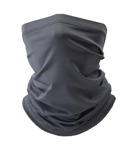 Fishing Neck Gaiter, Sun Protection Face Mask, Cooling Neck Shield Scarf Cycling Balaclava Bandana for Men and Women - color: Grey
