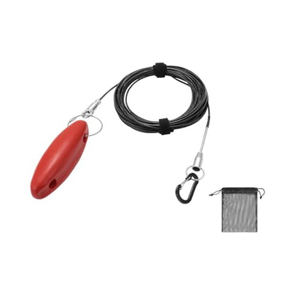 Fishing Fish Stringer Fish Needle Hook Stringer with Coated Stainless Steel Cable for Saltwater Freshwater - size: 8M