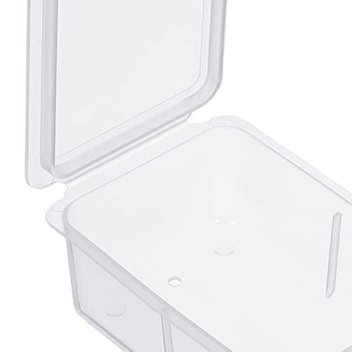 Fishing Tackle Accessory Box, 4 Pack Plastic Fish Lure Bait Hooks Storage Organizer Case, Clear