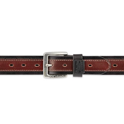 Columbia Men's Leather Casual Belt Tan & Brown Classic Style for Everyday Wear - color: Tan Overlay, size: Large (38-40)