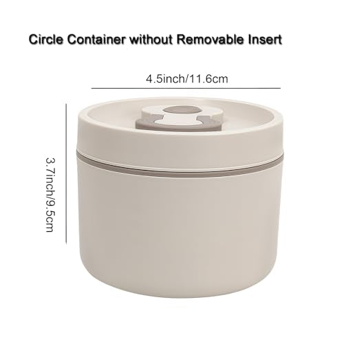 Aventik Fishing Bait Container Organizer with Handle Insulated Breathable Live Bait Box Stainless Steel Worm Storage Tank for Nightcrawlers Keeps Bait Fresh and Alive (circle 650ml) - style: circle 650ml