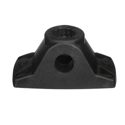 Attwood 5011-7 Heavy-Duty Fishing Rod Holder Combo Mount, Mounts on Top or Side of Gunwale, Positive Lock, Black