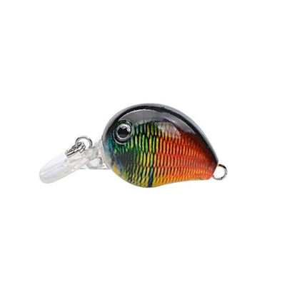 9Pcs 3.3CM/2G Fishing CrankBait Lures – Single Hook Wobbler Baits with Floating Design for Freshwater Bass Trout