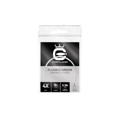 Cortland Fluorocarbon Tapered Leader - 1 Pack - size: 4X / 6LB