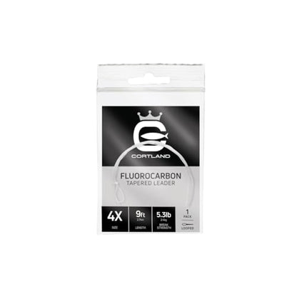 Cortland Fluorocarbon Tapered Leader - 1 Pack - size: 5X / 5.2LB