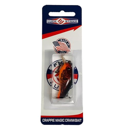 Crappie Magic Crankbait (2 Inch Crappie Lure) Made in the USA - color: CHILI BOWL