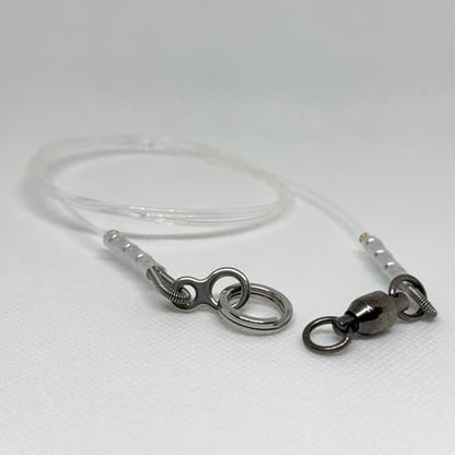 Fishing Shock Leader Line for Jigging and Trolling or Bite Guard Line 100-300 Pound Line - size: 36 inch (200 pound line), style: Figure 8 + Split Ring