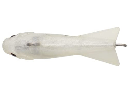 Eurotackle Z-Darter V2 Ice Fishing & Panfish Rattle Jigging Minnow Lure - color: Albiglow (Glow)