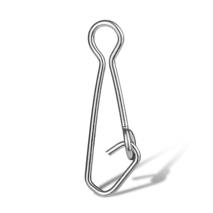 100Pcs Line Connector Fishing Snap 304 Stainless Steel Fishing swivels & Snaps, Heavy Duty Fishing Clips for Lures, Enhanced Speed Clips for Tackle, Water Fishing