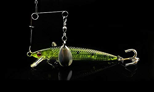 Fishing Spinner Blades for Crappie Spinnerbait - Crappie Fishing Spinner Spin for Jig Lure - style: Silver Colorado