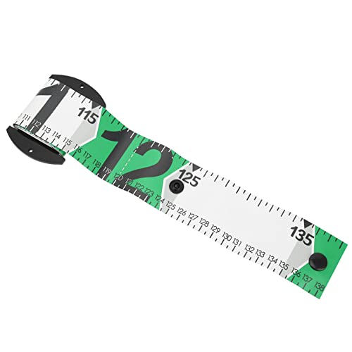 Fish Measuring Ruler, 138cm x 5cm Foldable Fish Measuring Tape with Accurate Calibration, Easy to Clean PVC Material, for Fishing Measurement Tool (Green) - color: Green