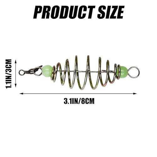 Carp Fishing Bait Traps, 24Pcs Fishing Equipment Set Portable Durable Trap Cage Feeder with Holder Basket for Catfish & Coarse Fishing Accessories