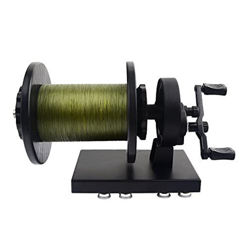 Reversible Reel Fishingline Winder Equipment Multi-Function Line Recoil Machine Dual-Direction Spooler Base with Suction Array Tool for Rotary Baitcasting Wheel