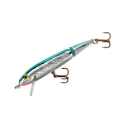 Rebel Lures Jointed Minnow Crankbait Fishing Lure - color: Silver/Blue, size: 2 1/2 in (1/8 oz)