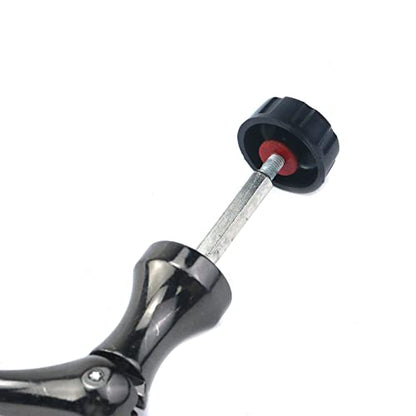 Crapyt Fishing Reel Handle Fishing Wheel Grasp Spinning Crank Handle Arm Grip Part Knob Tackle Wheel Ball Shake Rotary Knob - size: Medium, style: Silver