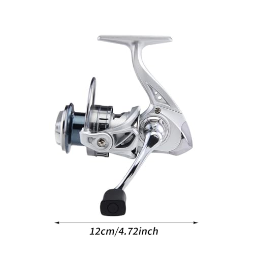 Spinner Reels Ultra Smooth Metal | Metal Reel Fishing for Bass Trout Catfish Saltwater Shore Pier River Stream Pond