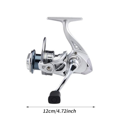 Spinner Reels Ultra Smooth Metal | Metal Reel Fishing for Bass Trout Catfish Saltwater Shore Pier River Stream Pond