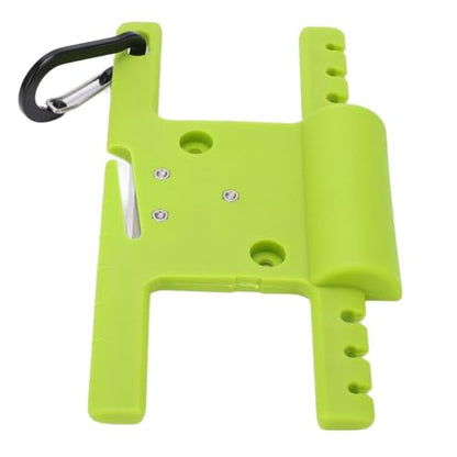 Paracord Spool Tool 6 Slot – Stainless Steel Cutter & Cord Organizer for Rope, Fishing Line & Camping Gear, Compact Line Winder