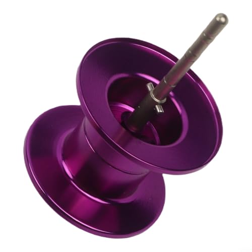 FABULETTA Baitcasting Spool Replacement, Aluminum Alloy Remote Throw Spool, Compatible with Tatula SV TW 100 19 100 Casting Reel Parts - color: Purple