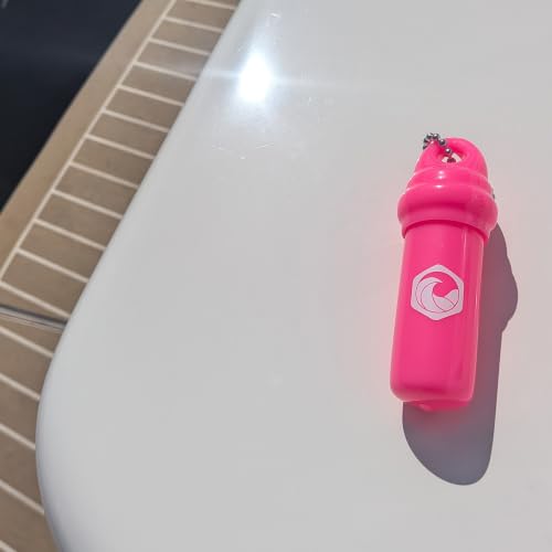 Seahive Floating Keychain (1 pack) with Waterproof Safety Container Boat Key Float - Pontoon, Fishing Accessories key holder - color: Pink