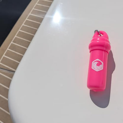 Seahive Floating Keychain (1 pack) with Waterproof Safety Container Boat Key Float - Pontoon, Fishing Accessories key holder - color: Pink