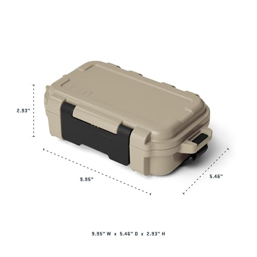 YETI LoadOut GoBox Collection, Divided Waterproof Cargo Case, Dry Box, Camera Case, Fishing Tackle Box - color: King Crab, size: GoBox 1