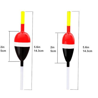 Fishing Bobbers and Floats, High Sensitive Slip Bobber with Balsa Wood Body,for Crappie Bluegill Trout Bass Panfish Catfish Walleye,8pcs - color: M-8pcs