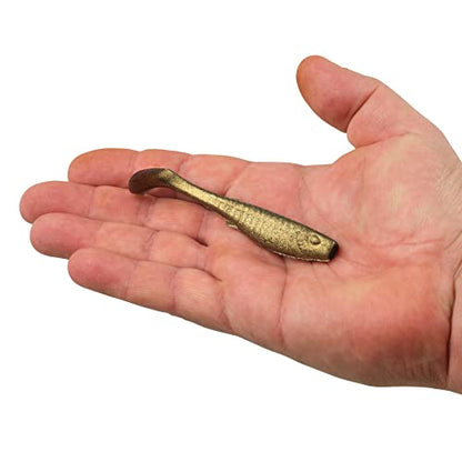 Berkley Gulp! Saltwater Paddleshad Fishing Soft Bait - color: Fool's Gold, size: 4"